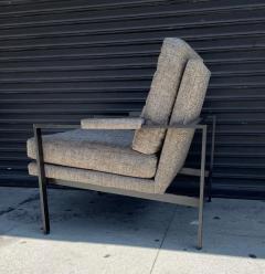 Milo Baughman Pair of Flat Bar Arm Chairs by Milo Baughman - 2767403