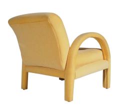 Milo Baughman Pair of Mid Century Modern Club or Lounge Chairs after Milo Baughman in Velvet - 1749459