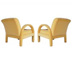 Milo Baughman Pair of Mid Century Modern Club or Lounge Chairs after Milo Baughman in Velvet - 1749466