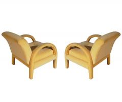 Milo Baughman Pair of Mid Century Modern Club or Lounge Chairs after Milo Baughman in Velvet - 1749467