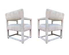 Milo Baughman Pair of Mid Century Modern Parsons Armchair Lounge Chairs after Milo Baughman - 2846208