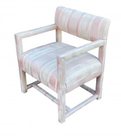 Milo Baughman Pair of Mid Century Modern Parsons Armchair Lounge Chairs after Milo Baughman - 2846224