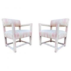 Milo Baughman Pair of Mid Century Modern Parsons Armchair Lounge Chairs after Milo Baughman - 2846228