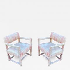 Milo Baughman Pair of Mid Century Modern Parsons Armchair Lounge Chairs after Milo Baughman - 2846315