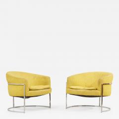 Milo Baughman Pair of Milo Baughman Lounge Chairs USA 1960s - 2119734