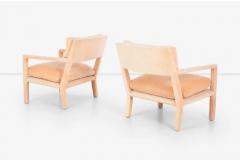 Milo Baughman Pair of Milo Baughman Parsons Style Lounge Pull Up Chairs - 2782736