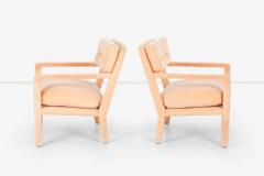 Milo Baughman Pair of Milo Baughman Parsons Style Lounge Pull Up Chairs - 2782743