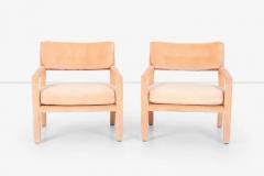 Milo Baughman Pair of Milo Baughman Parsons Style Lounge Pull Up Chairs - 2782750