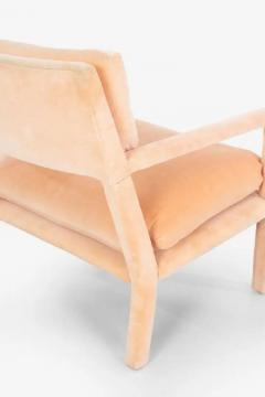 Milo Baughman Pair of Milo Baughman Parsons Style Lounge Pull Up Chairs - 2782896