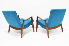 Milo Baughman Pair of Milo Baughman Scoop Lounge Chairs in Knoll Upholstery - 1771725