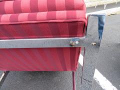 Milo Baughman Pair of Milo Baughman Style Chrome Flat Bar Lounge Chairs Mid Century Modern - 1222416
