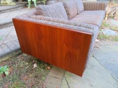 Milo Baughman Pair of Milo Baughman Style Walnut Case Loveseat Sectional Mid Century Modern - 1228933