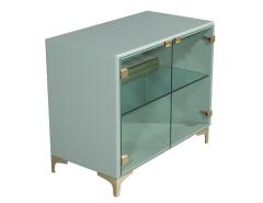 Milo Baughman Pair of Modern Sage Green Display End Tables by Milo Baughman for Thayer Coggin - 4476209