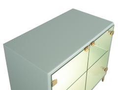 Milo Baughman Pair of Modern Sage Green Display End Tables by Milo Baughman for Thayer Coggin - 4476215