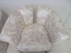 Milo Baughman Pair of Signed Milo Baughman Barrel Back Lounge Chairs Mid Century Modern - 1613934