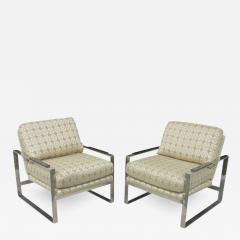 Milo Baughman Pair of Vintage Milo Baughman Style Lounge Chairs - 2700928