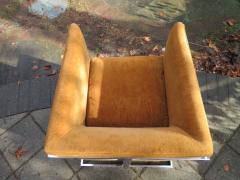 Milo Baughman Petite Milo Baughman Chrome Cube Lounge Chair Mid Century Modern - 1200253