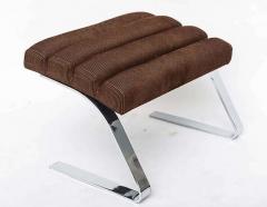 Milo Baughman Polished Chrome Chair and Ottoman by Milo Baughman for Thayer Coggin - 4702725