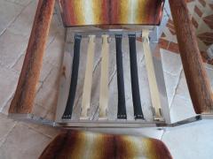 Milo Baughman Rare Pair of Super Wide Chrome Bar Milo Baughman Thayer Coggin Lounge Chairs - 1360822