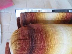 Milo Baughman Rare Pair of Super Wide Chrome Bar Milo Baughman Thayer Coggin Lounge Chairs - 1360825