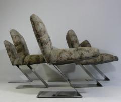 Milo Baughman Rare Set of Six Cantilevered Milo Baughman Chairs - 354999