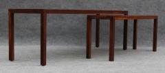 Milo Baughman Restored Milo Baughman for Thayer Coggin Rosewood Nesting Coffee Tables Benches - 3313822