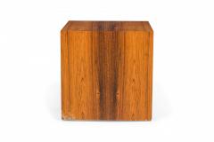 Milo Baughman Rosewood Veneer Cube End Side Tables - 2787962