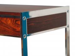 Milo Baughman Rosewood and Chrome Console Desk Attributed to Milo Baughman - 1817244
