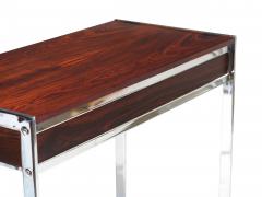 Milo Baughman Rosewood and Chrome Console Desk Attributed to Milo Baughman - 1817251