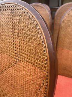 Milo Baughman Set of 10 Milo Baughman Cane Dining Chairs for Directional - 4119066
