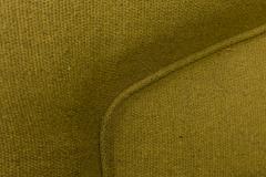 Milo Baughman Set of 6 Milo Baughman for Thayer Coggin Olive Green Upholstered Swivel Chairs - 2790165