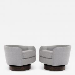 Milo Baughman Set of Swivel Tilt Lounge Chairs by Milo Baughman C 1960s - 3592311