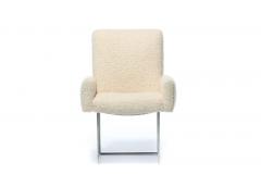 Milo Baughman Set of Twelve Milo Baughman for Thayer Coggin Dining Chairs in Lux Ivory Boucl  - 3059458