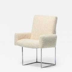Milo Baughman Set of Twelve Milo Baughman for Thayer Coggin Dining Chairs in Lux Ivory Boucl  - 3064612