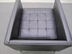 Milo Baughman Signed Milo Baughman Chrome Base Cube Lounge Chair Mid Century Modern - 1200499