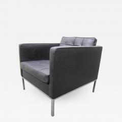 Milo Baughman Signed Milo Baughman Chrome Base Cube Lounge Chair Mid Century Modern - 1201596