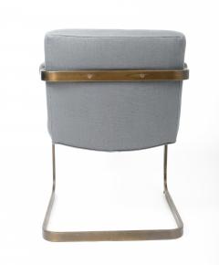 Milo Baughman Steel and Newly Upholstered Cantilevered Armchair by Milo Baughman USA c 1970 - 4100823