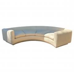 Milo Baughman Stunning Milo Baughman style Circular Curved Sofa Mid Century Modern - 4748529