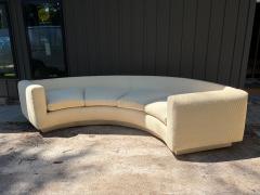 Milo Baughman Stunning Milo Baughman style Circular Curved Sofa Mid Century Modern - 4748532