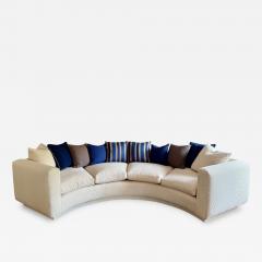 Milo Baughman Stunning Milo Baughman style Circular Curved Sofa Mid Century Modern - 4750964