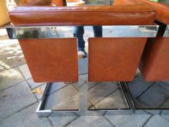 Milo Baughman Stunning Pair of Signed Milo Baughman Thayer Coggin Chrome Cube Chairs Modern - 1558126