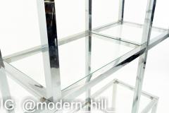 Milo Baughman Style Chrome and Glass Etagere Shelving - 1873131