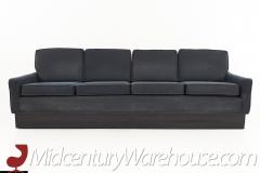 Milo Baughman Style Mid Century Pedestal Cube Sofa - 2575434