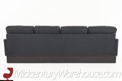 Milo Baughman Style Mid Century Pedestal Cube Sofa - 2575436