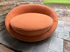 Milo Baughman Sumptuous Vintage Milo Baughman Satellite Chaise Circular Chair Mid Century - 4704700
