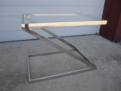 Milo Baughman Terrific Milo Baughman Chrome Z End Side Table Mid Century Modern - 1229048