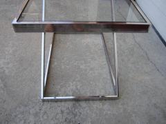 Milo Baughman Terrific Milo Baughman Chrome Z End Side Table Mid Century Modern - 1229055