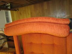 Milo Baughman Unusual Milo Baughman Orange Chrome Lounge Chair Mid Century Modern - 1200208