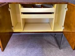 Milo Baughman Vintage Burl Wood Chrome Credenza by Milo Baughman Thayer Coggin Mid Century - 2618026