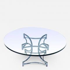 Milo Baughman Vintage Mid Century Milo Baughman Style Chrome and Glass Coffee Table - 2631973